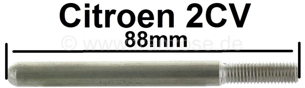 Citroen-2CV - tige de commande réglable entre pédale et maître-cylindre de frein, 2CV, longueur: 88mm