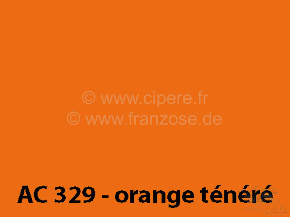 Citroen-2CV - peinture 1000ml, / AC 329 / 9/73-9/76 Orange Ténéré, ajouter le durcisseur 20438 (2 x p