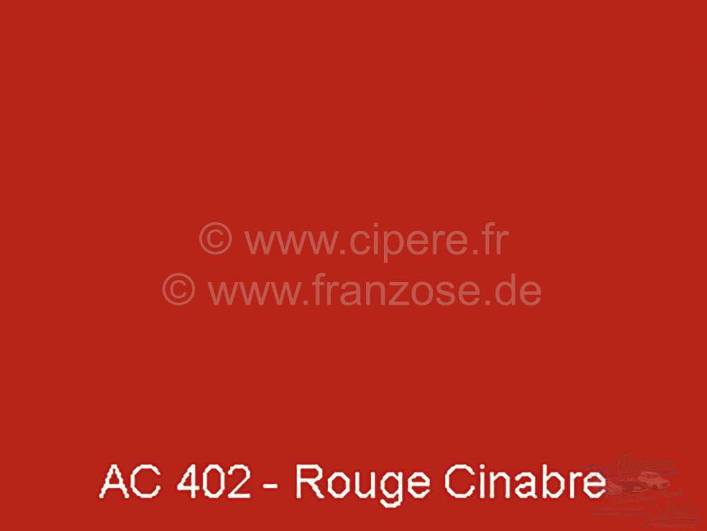 Citroen-2CV - peinture 1000ml, / AC 402 / 4/67-7-67 Rouge Cinabre, ajouter le durcisseur 20438 (2 x pein