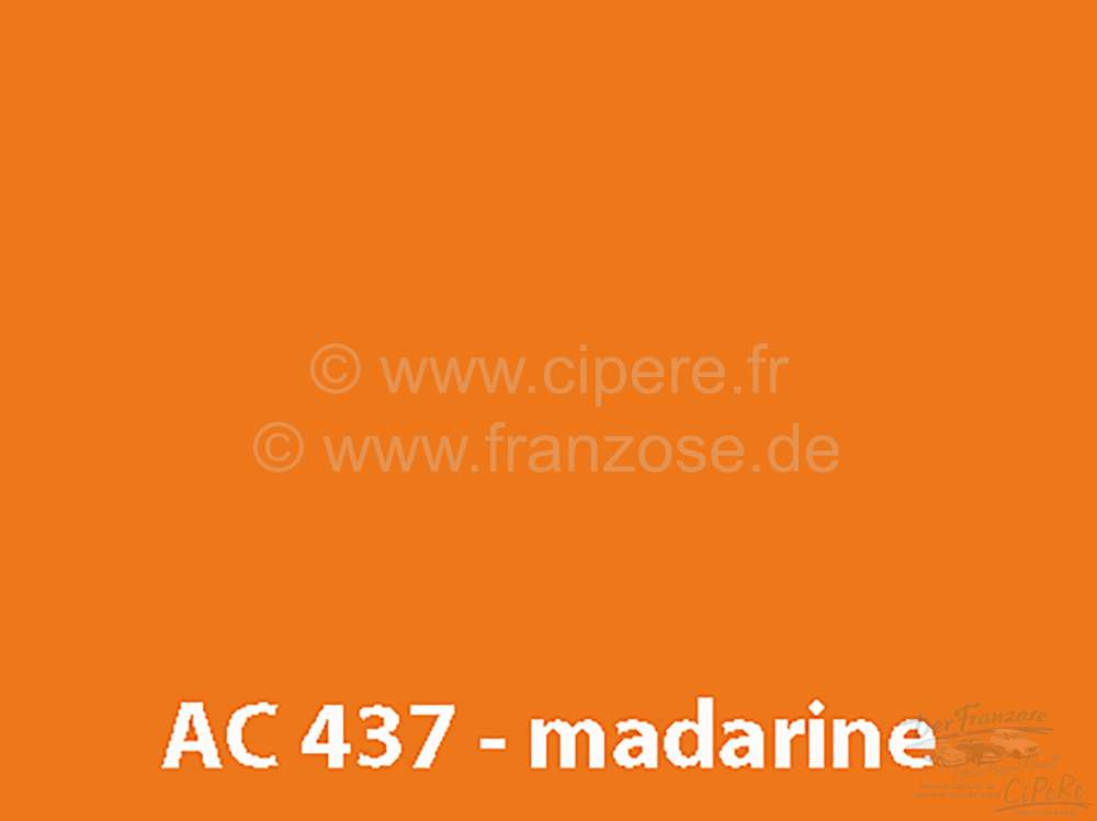 Peugeot - peinture 1000ml, / AC 437 / 9/78-9/80 Mandarine, ajouter le durcisseur 20438 (2 x peinture