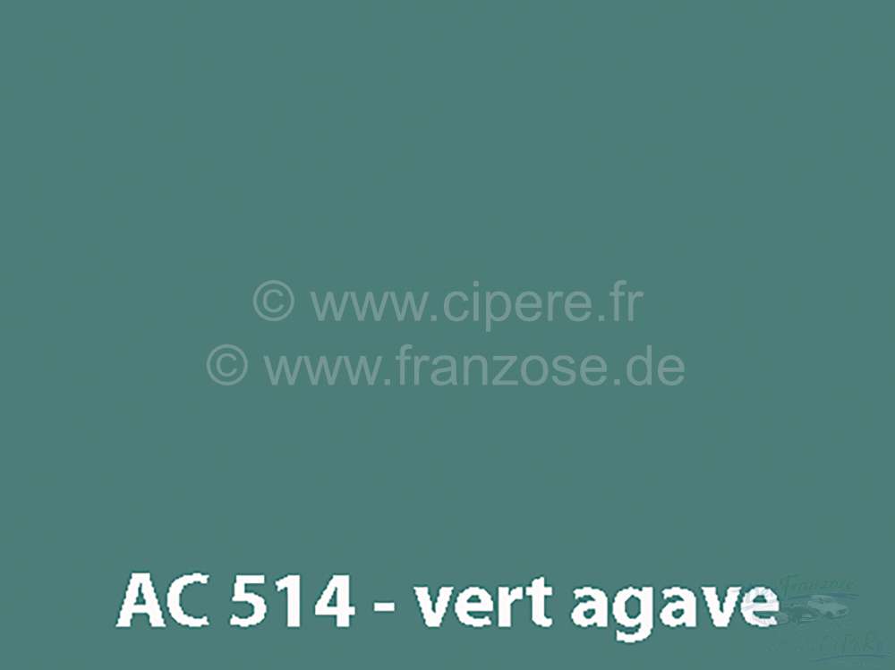 Citroen-2CV - peinture 1000ml, / AC 514 / 9/64-5/66 Vert Agave, ajouter le durcisseur 20438 (2 x peintur