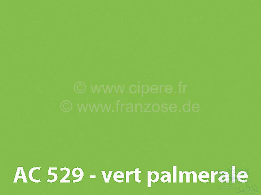 Peugeot - peinture 1000ml, / AC 529 / 9/73-9/74 Vert Palmerale, ajouter le durcisseur 20438 (2 x pei