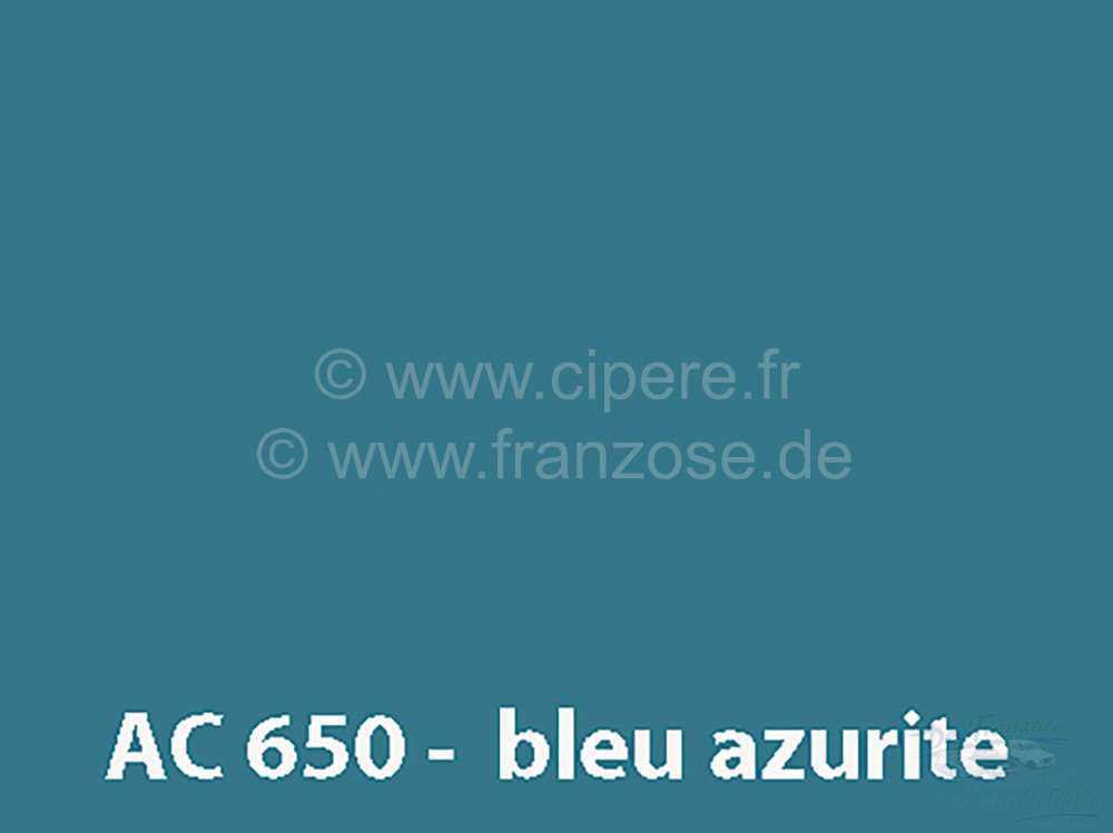 Citroen-2CV - peinture 1000ml, / GNS / AC 650 7 9/79-9/81 Bleu Azurite, ajouter le durcisseur 20438 (2 x