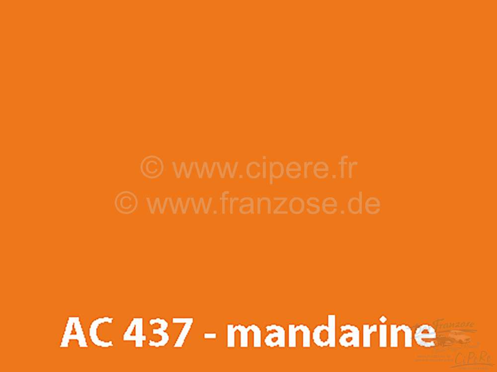 Citroen-2CV - peinture en bombe 400ml / AC 437 Mandarine; 9/78 - 9/80; conservation: 6 mois max.
