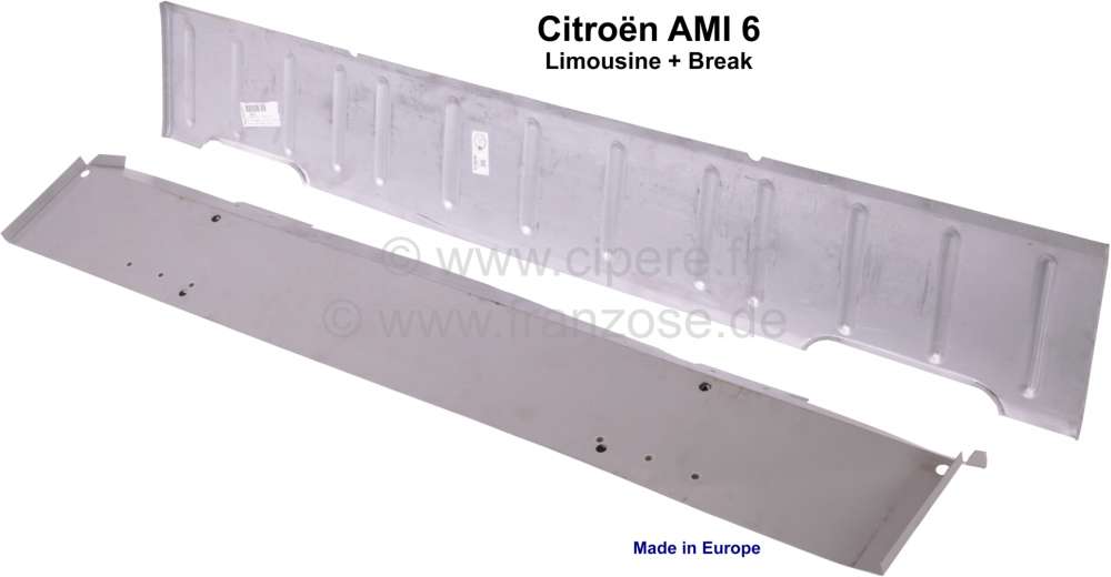 Citroen-2CV - plancher sous pédales, Citroën Ami 6 berline et break, refabrication de très bonne qual