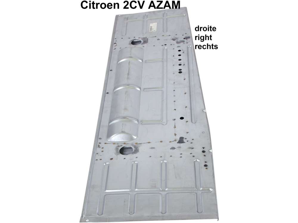 Citroen-DS-11CV-HY - plancher droite, AZAM, comme 2CV6 mais pour pot de suspension grand diamètre. Made in Eur