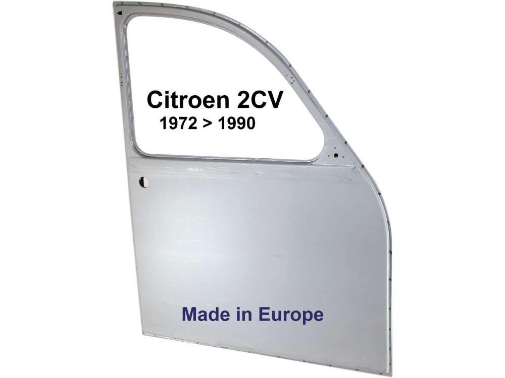 Citroen-DS-11CV-HY - porte, Citroën 2CV à partir de 04/1972, porte avant droite, refabrication made in EU, po