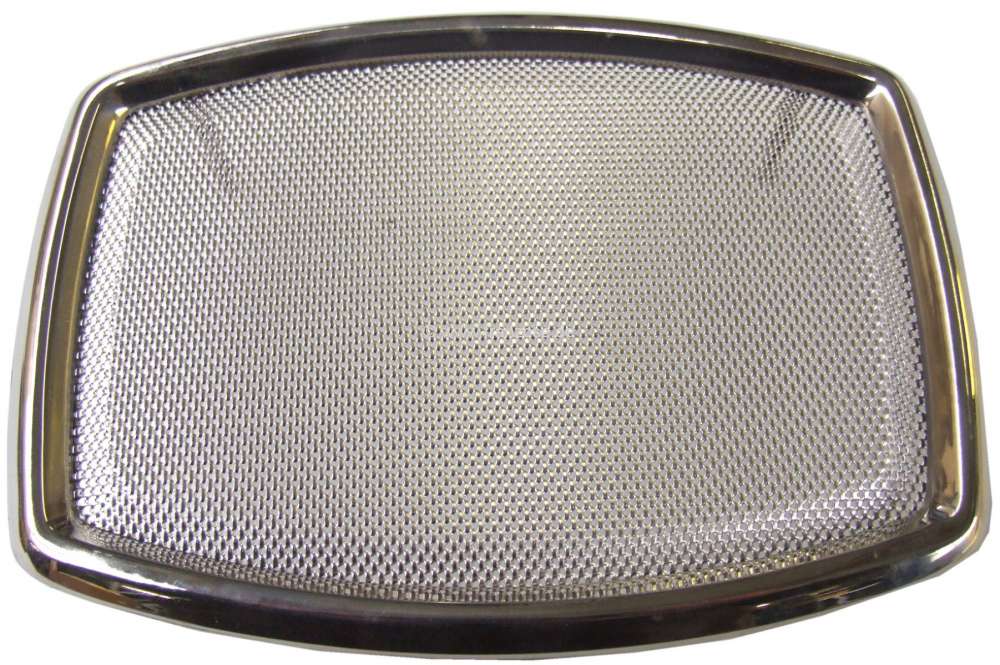 Alle - grille chromée de haut-parleurs rectangulaires, 120x160mm, l'unité