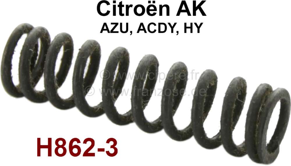Citroen-2CV - ressort de verrouillage des portes arrières, AK400, ACDY, AZU, HY, n° d'orig. H8623