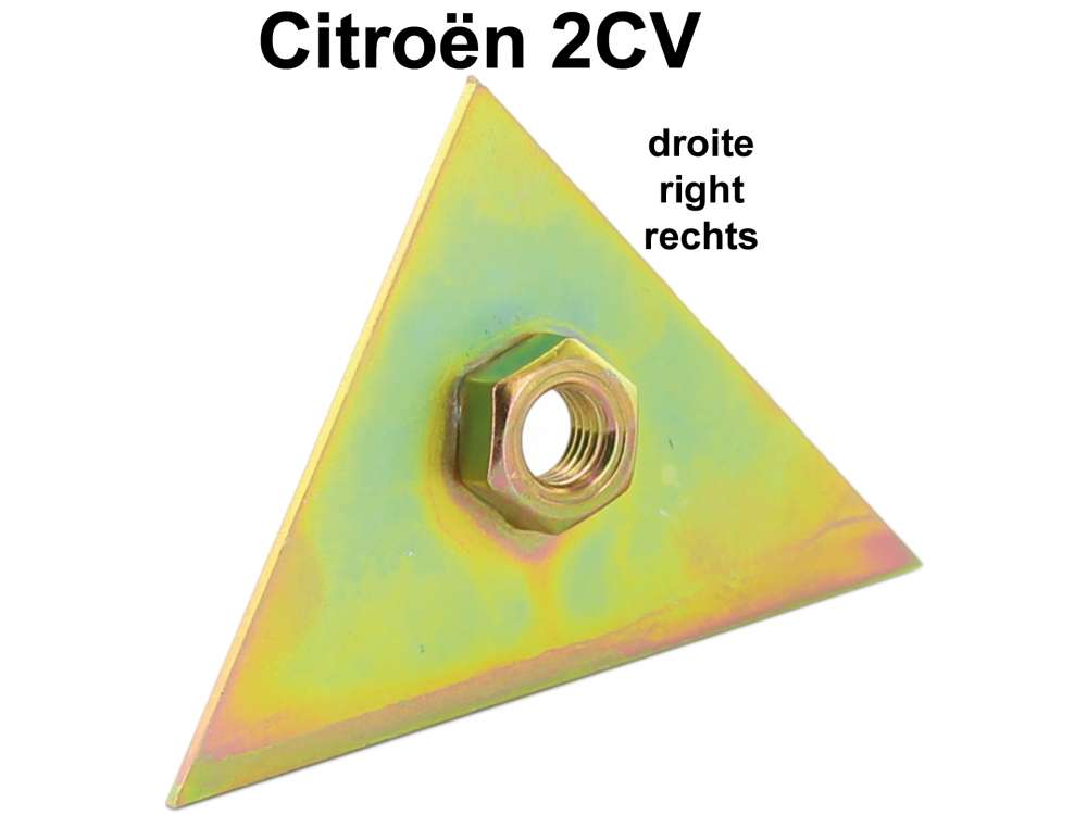 Citroen-2CV - rétroviseur de porte droite, 2CV, pour équiper une porte qui n'est pas équipée d'origi