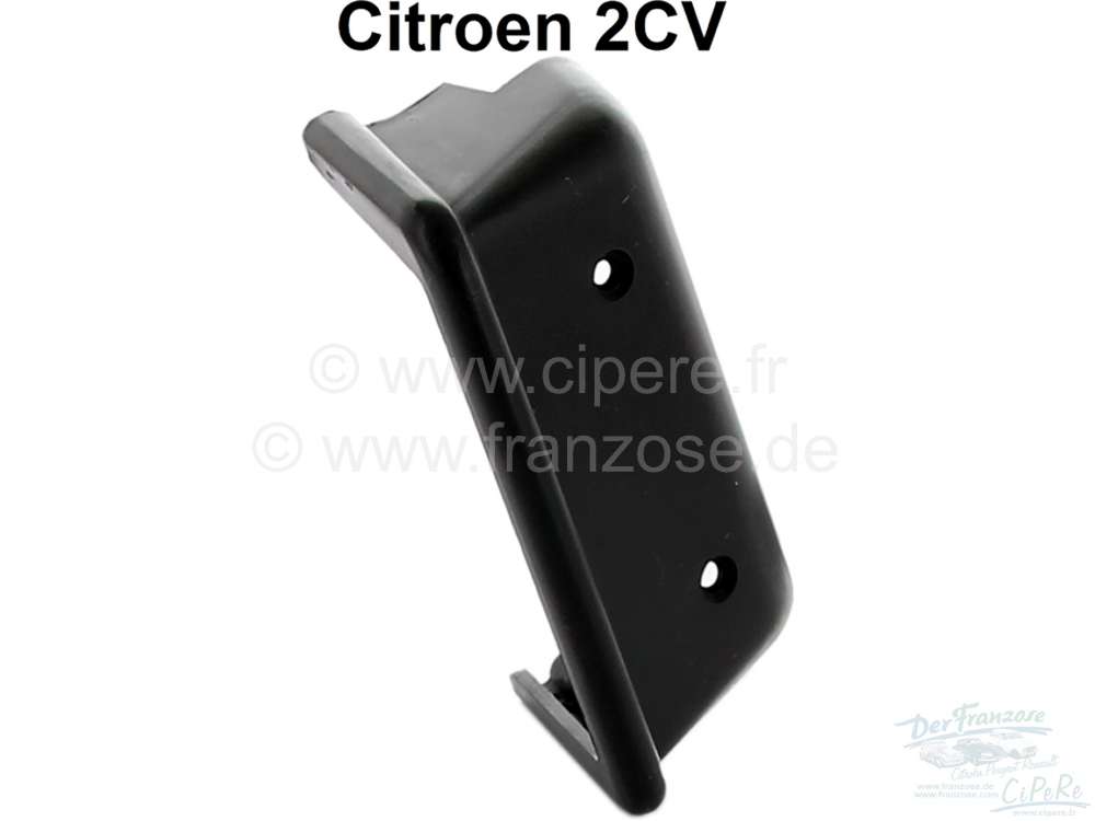 Citroen-2CV - boîtier de gâche de serrure, Citroën 2CV, pour porte avant ou arrière, sur le montant 