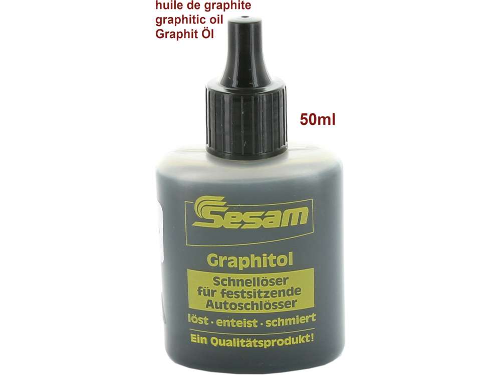 Citroen-2CV - huile de graphite pour l'entretien des serrures de portes, neimann, etc.., 50ml