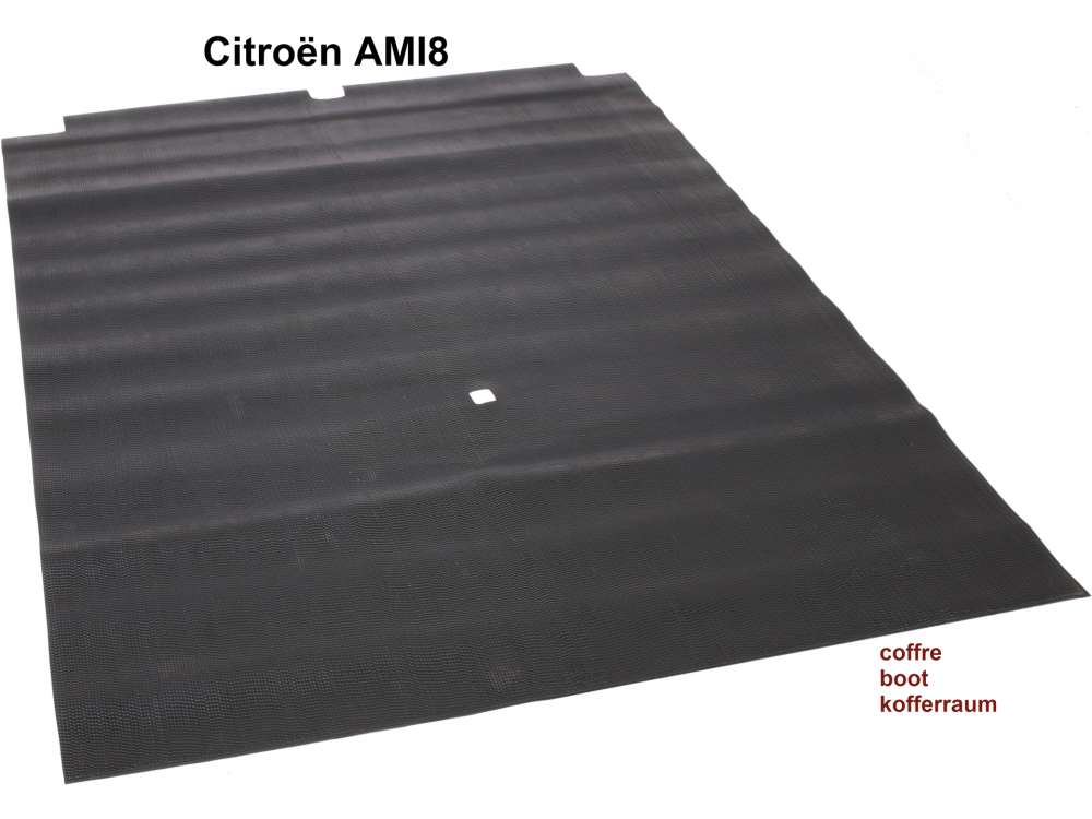 Citroen-2CV - tapis caoutchouc de fond de coffre, AMI8, refabrication