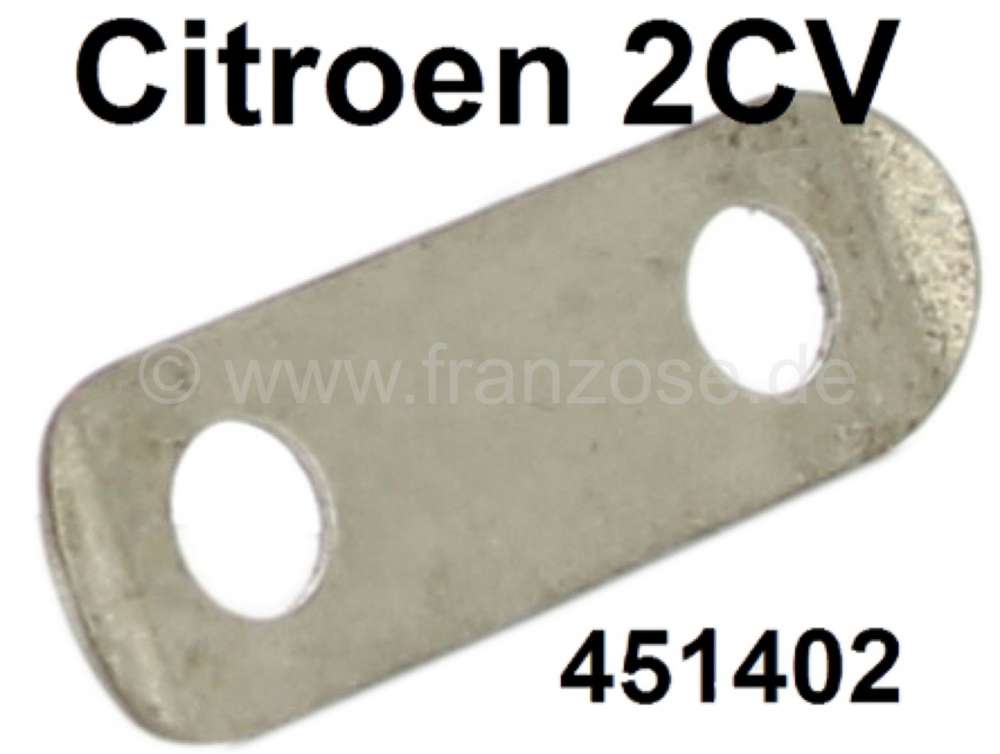 Citroen-2CV - contreplaque métallique levier de direction sans gradin, 2CV années 50, n° d'origine 45