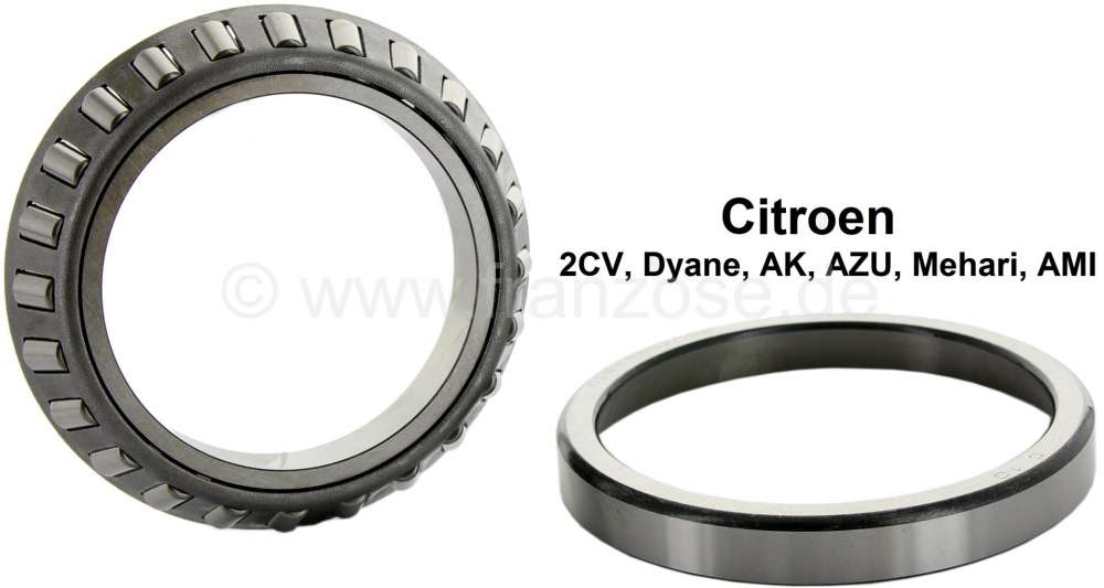 Citroen-2CV - roulement de bras de suspension, 2CV, identiques  AV / AR - droite / gauche, refabrication