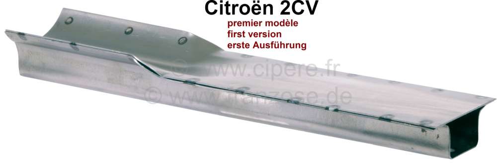Citroen-2CV - traverse de châssis sous plancher avant, 2CV premier modèle