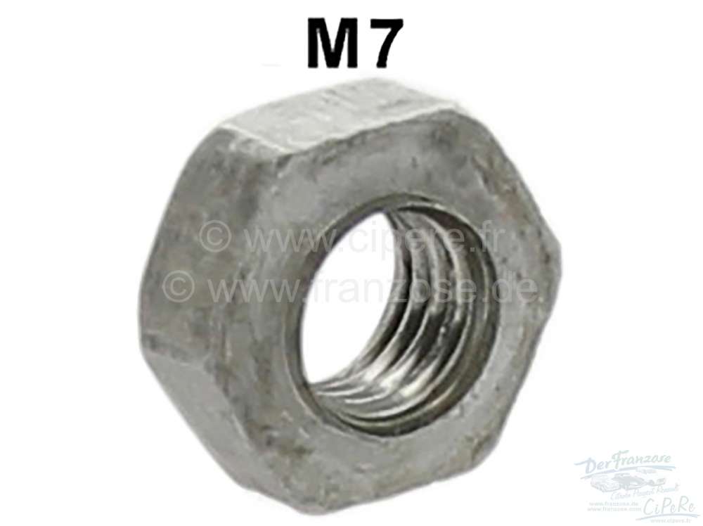 Citroen-2CV - écrou hexagonal à souder M7, norme DIN929, l'unité