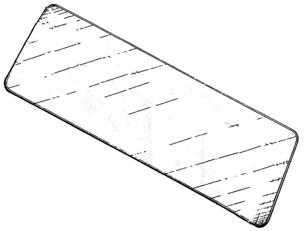 Peugeot - pare-brise, Citroën 2CV, verre clair, refabrication