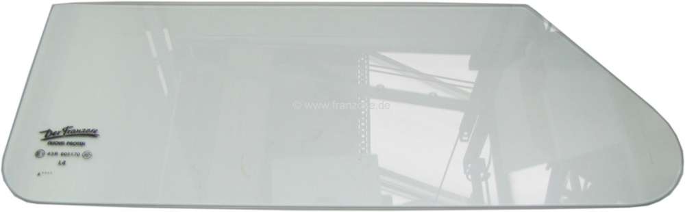 Citroen-2CV - vitre latérale inf. avant droite, 2CV, claire, vitre mobile, n° d'orig. A961-5