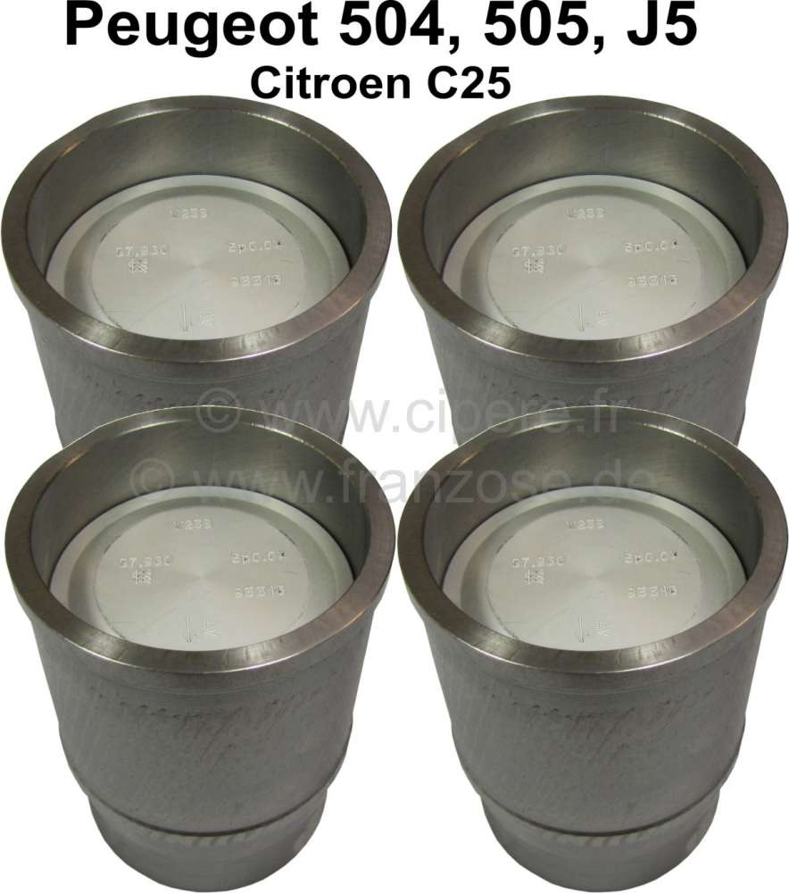 Sonstige-Citroen - chemises et pistons, Citroën C25, Peugeot 504, 505, J7, J5; moteurs 1,8l. (1796cm³), XM7