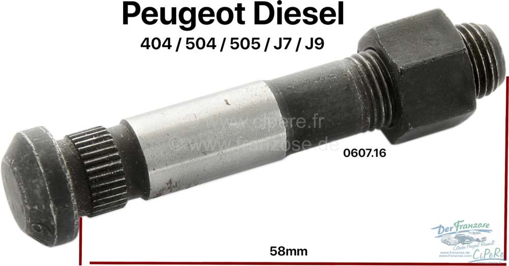 Peugeot - vis de chapeau de bielle, Peugeot 404, 504D, 505, J9, moteurs 2,1+2,3D, diamètre 10,25mm,