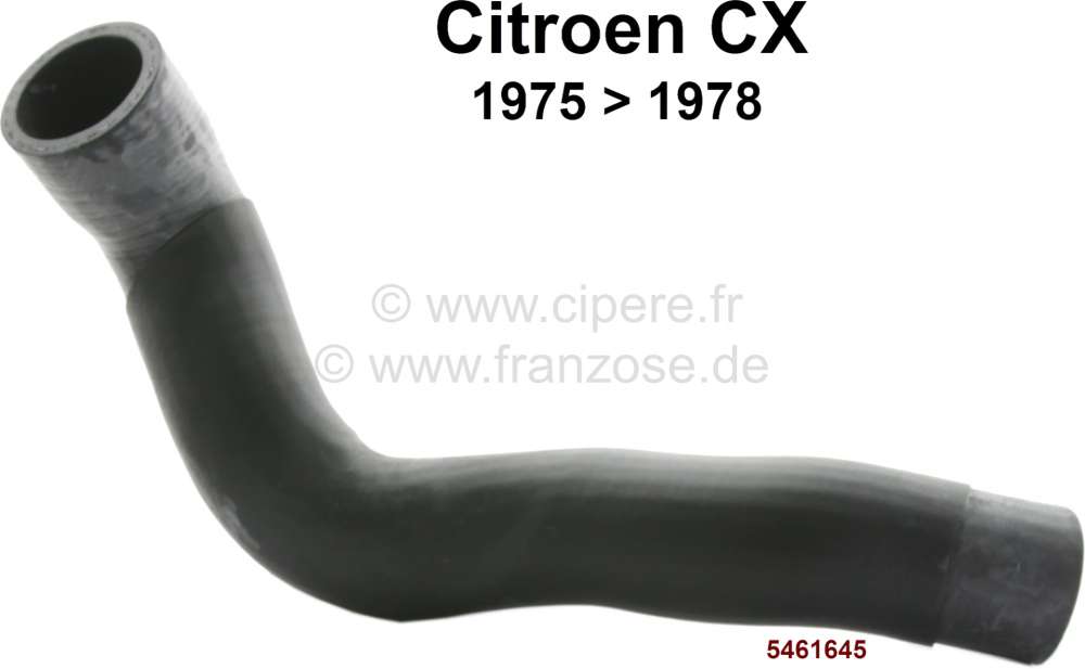 Sonstige-Citroen - durite de refroidissement, de la pompe à eau au raccord 3 voies, Citroën CX de 1975 à 1