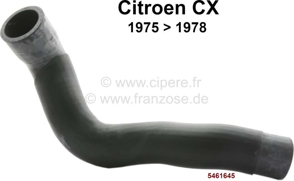 Alle - durite de refroidissement, de la pompe à eau au raccord 3 voies, Citroën CX de 1975 à 1