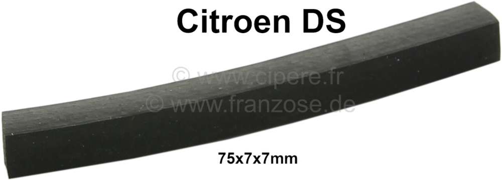 Alle - bande caoutchouc sous trappe de réservoir d'essence, Citroën DS. Made in Germany.