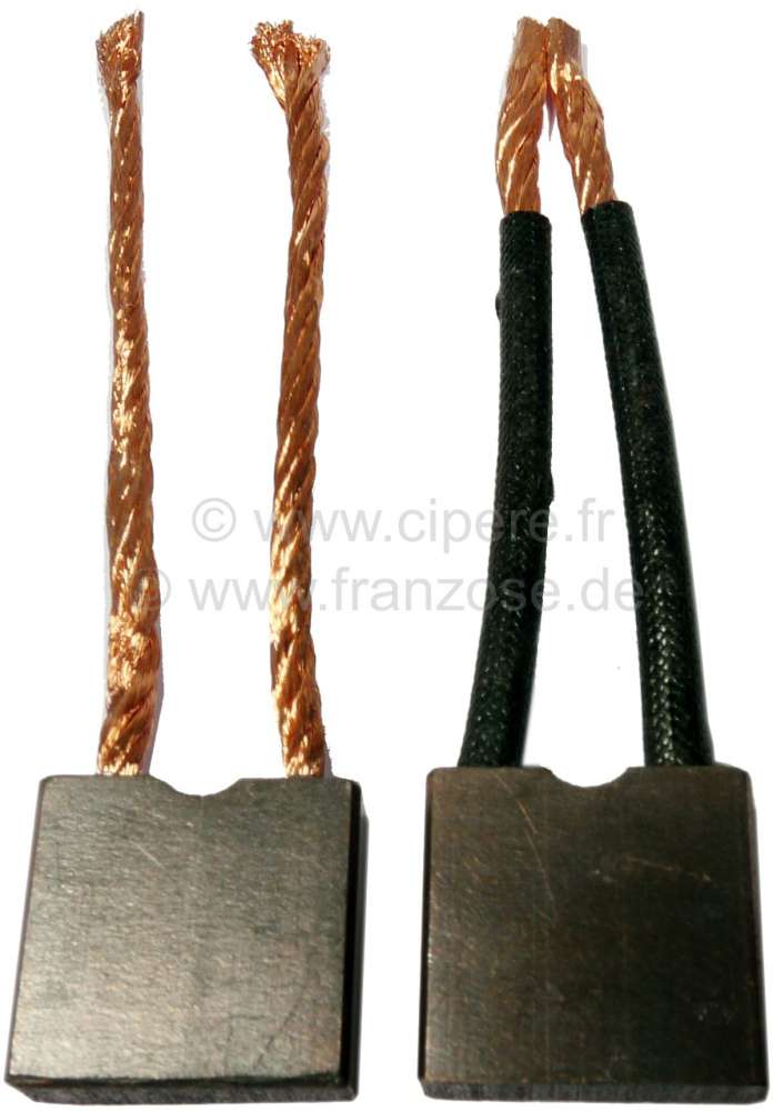 Renault - charbons pour alternateur Ducellier, Traction 11cv/15cv: Ref dynamos 247, 7063, 259. Citro