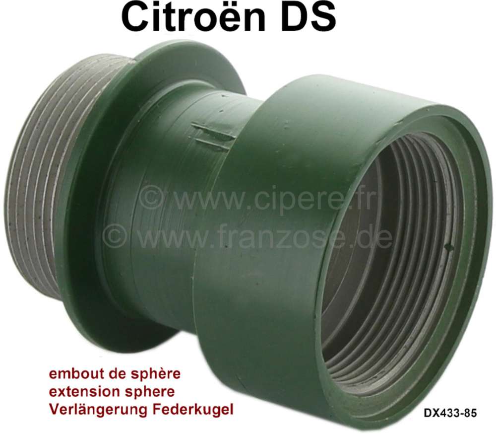 Alle - embout de sphère sur cylindre de suspension avant gauche, Citroën DS,  LHM, n° d'origin