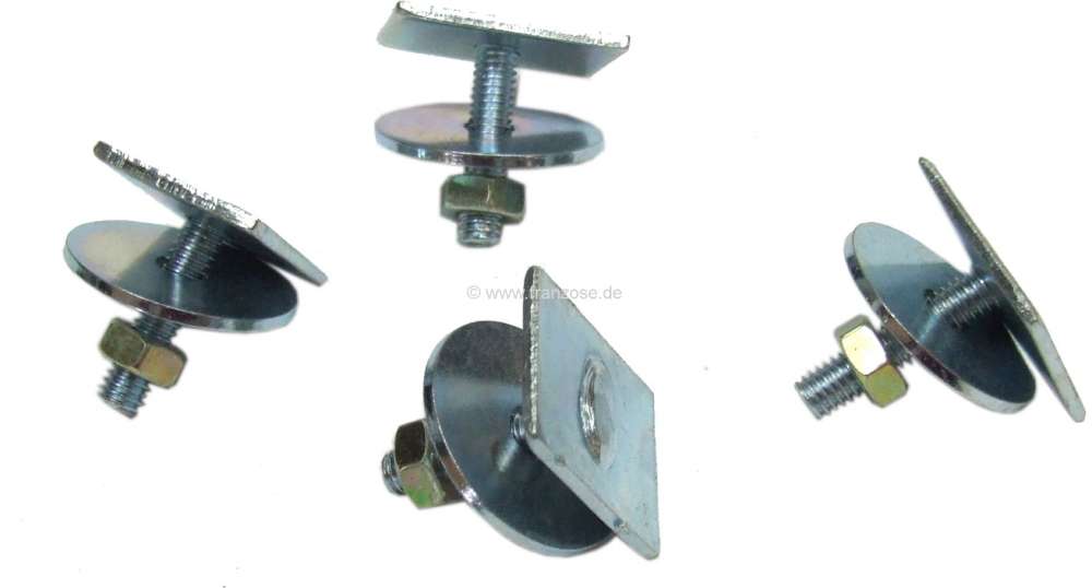 Citroen-DS-11CV-HY - agrafe de monogramme sur calandre chevrons Citroën (l'unité), Traction - 11cv BL, n° d'