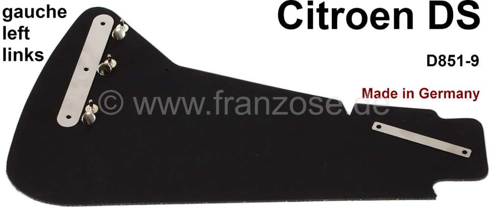 Alle - bavette derrière roue arrière gauche, Citroën DS, livré avec fixation en Inox, l'unit�