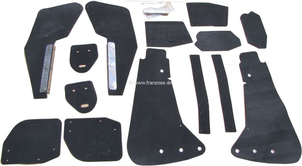 Renault - bavettes, Citroën DS, jeu de bavettes sous caisse complet. Produit de bonne qualité, Mad