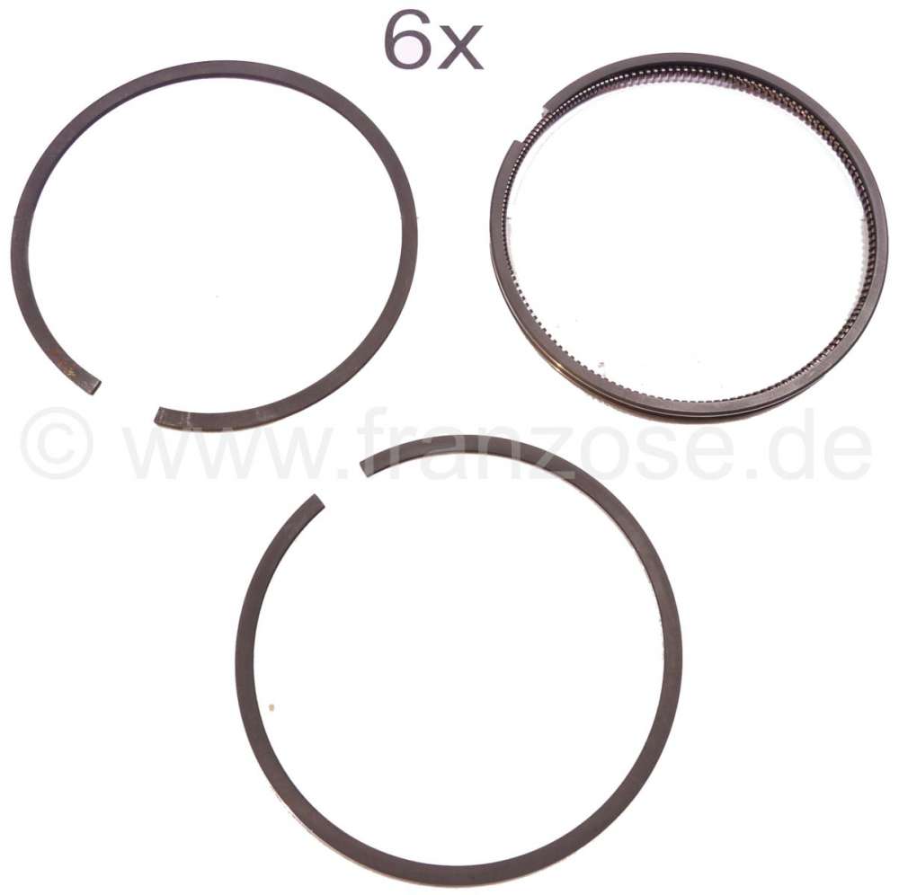 Citroen-DS-11CV-HY - segmentation, Citroën SM, segments pour 6 pistons,92 mm, moteurs 3,0l.