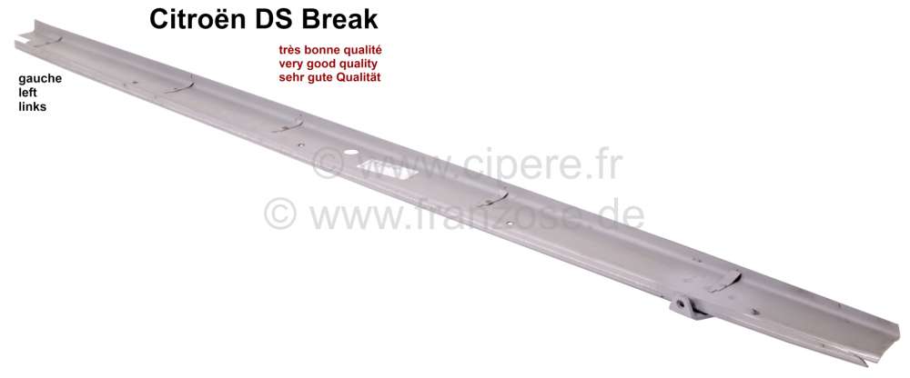 Alle - brancard de toit, Citroën DS Break, tôle de réparation de brancard de toit gauche, tôl