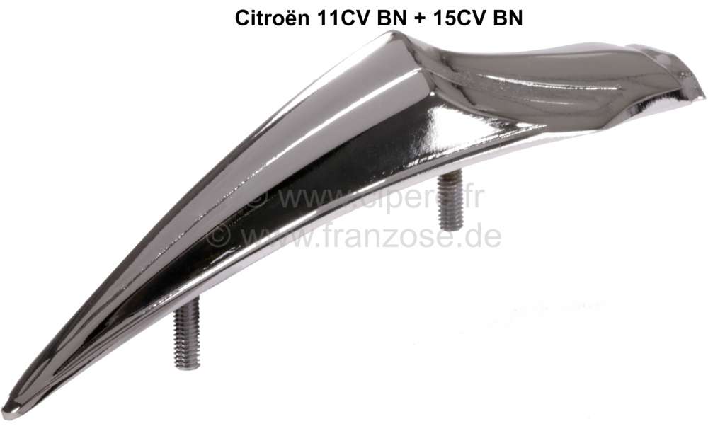 Citroen-DS-11CV-HY - sigle sur calandre, Traction - 11cv BN et 15cv BN, fonte d'aluminium polie, n° d'origine 