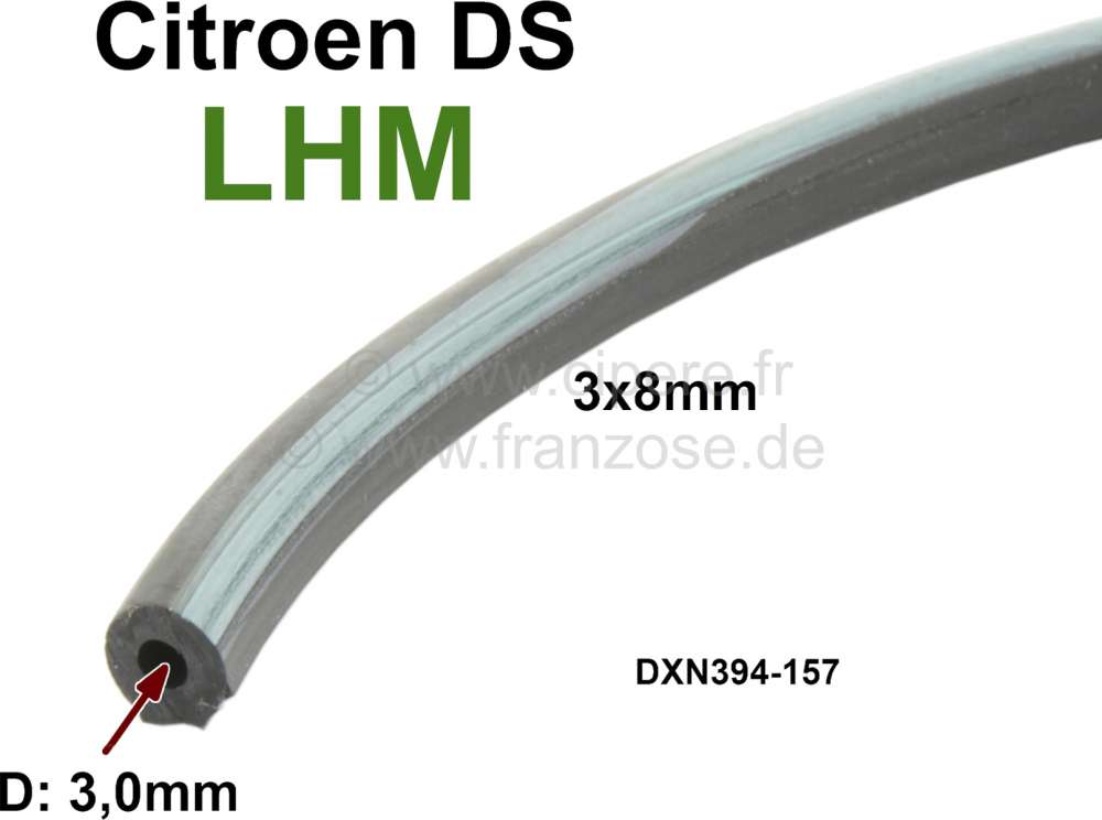 tube de retour, durite LHM, Citroën DS, 3x8mm, le mètre - produit ...