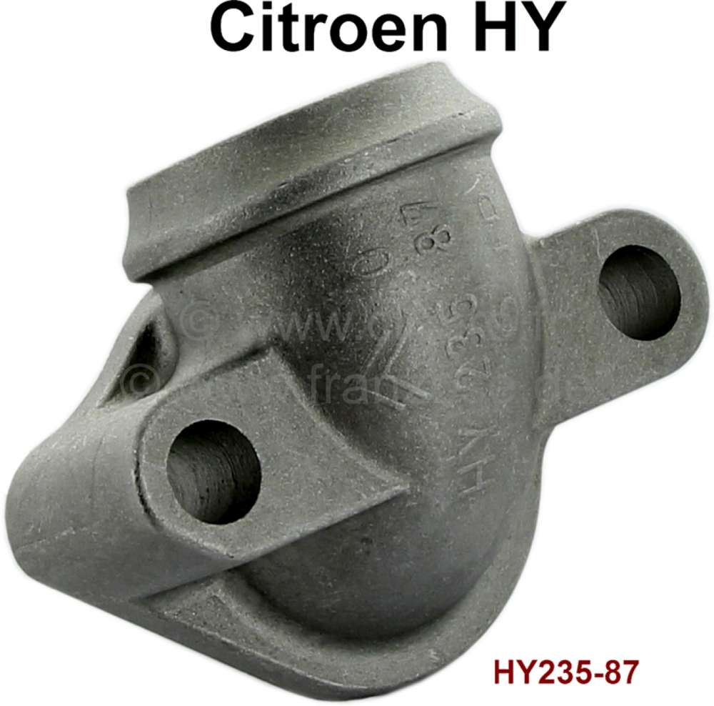 Citroen-DS-11CV-HY - coude d'eau sous pompe à eau, raccord bloc moteur, Citroën HY, n° d'origine HY235-87