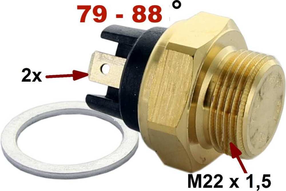 Alle - sonde de température d'eau pour la commande du ventilateur électrique, Citroën DS23 et 