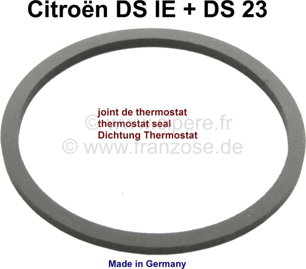 Alle - thermostat / calorstat, Citroën DS21 Ié (injection) et DS23 toutes, joint de theermostat