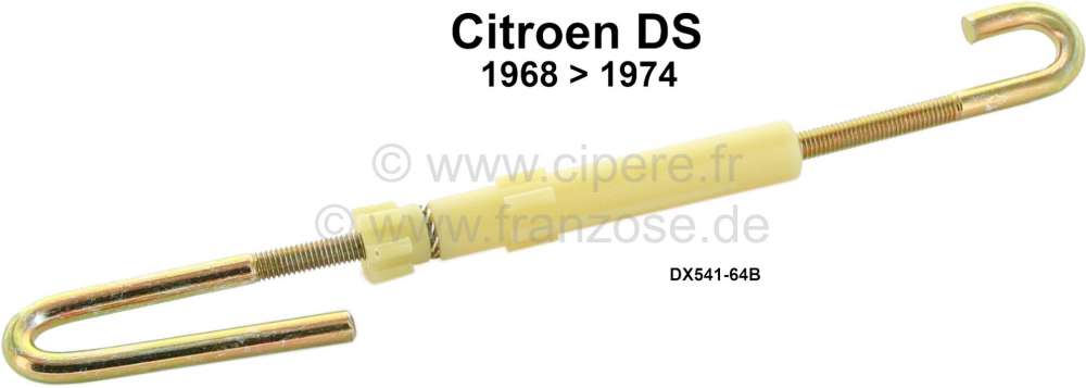 Citroen-DS-11CV-HY - commande dynamique de phare, Citroën DS à partir de 1968, biellette de réglage de haute