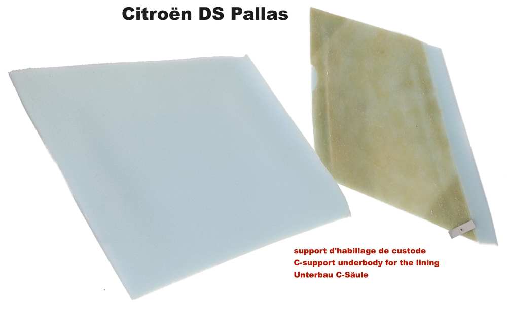 Renault - support d'habillage de custode, Citroën DS Pallas, support sans le tissus, la paire