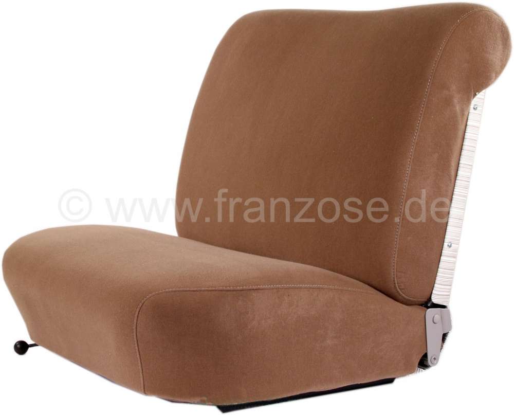 Renault - garnitures de siège beiges, Citroën DS jusque 1967, tissus Jersey brun Sardoine ou chamo