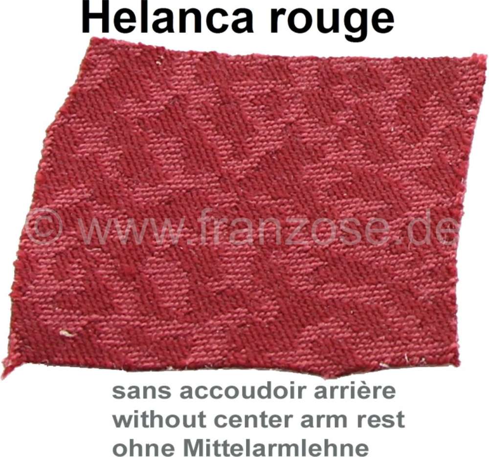 Alle - garnitures de siège Helanca, Citroën DS jusque 1962, tissus nylon Helanca rouge, habilla