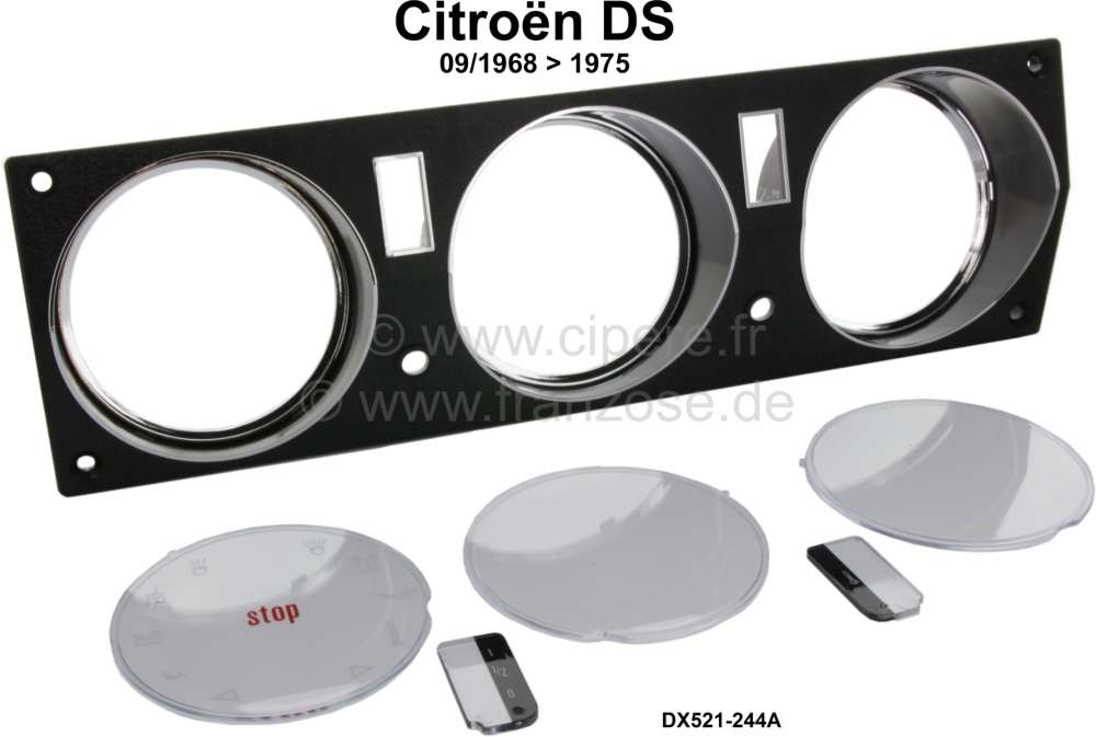 Alle - tableau de bord, Citroën DS à partir de 09.1969, ensemble complet de remise en état des