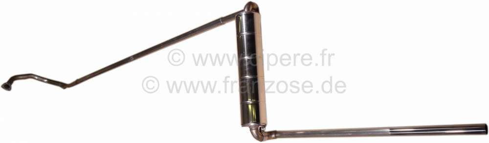 Citroen-DS-11CV-HY - ligne d'échappement Inox, Citroën 11L