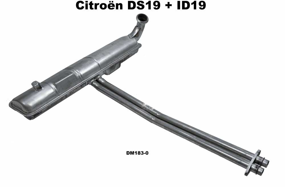 Alle - silencieux d'échappement, Citroën DS et ID 19 de 1957 à 1962, pot d'échappement à l'a