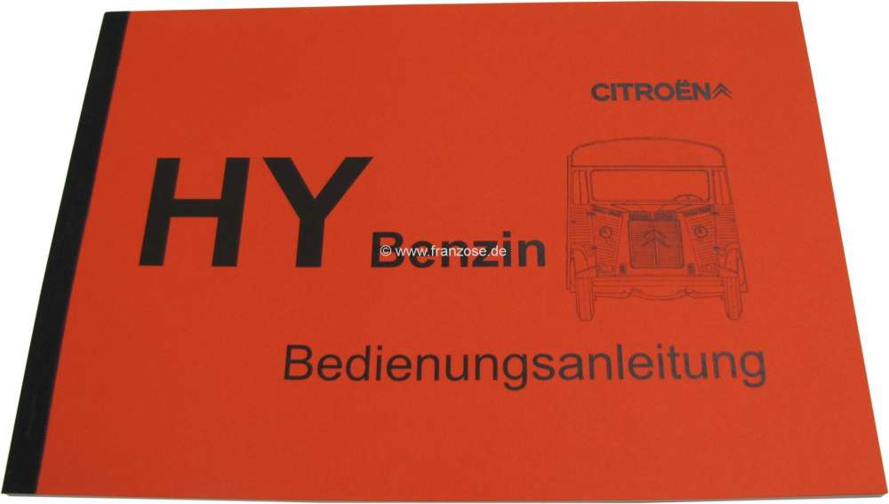 Citroen-DS-11CV-HY - Livre en allemand: Manuel d'utilisation: Bedienungsanleitung HY Benziner. Nachdruck