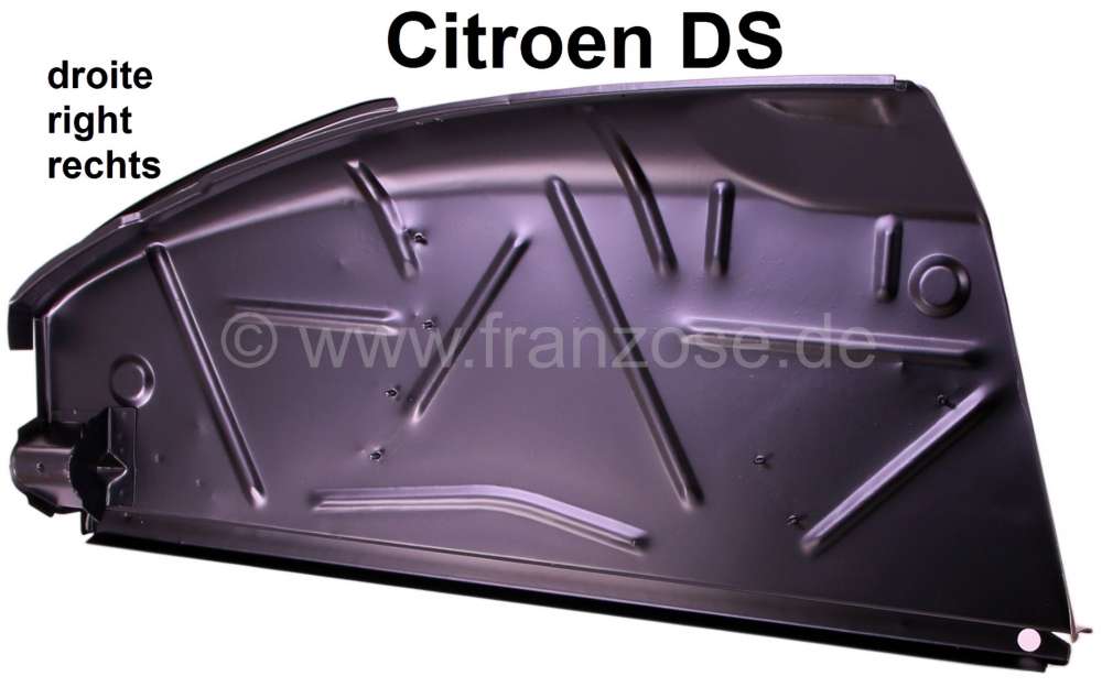 Alle - passage de roue, Citroën DS, aile intérieure arrière droite complète avec son support 