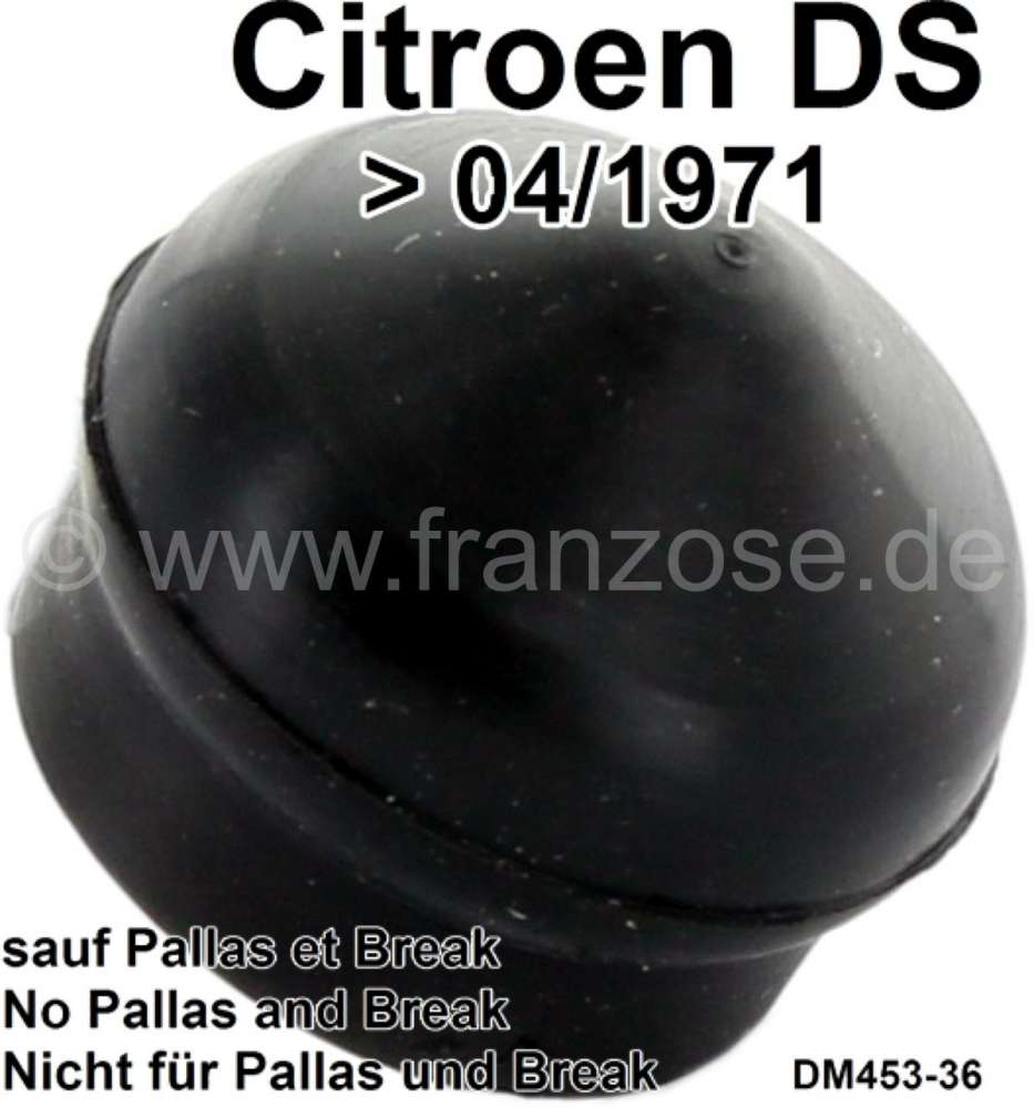 Citroen-DS-11CV-HY - pare-poussière de doseur de frein / maître cylindre aluminium, Citroën DS jusque 04.197